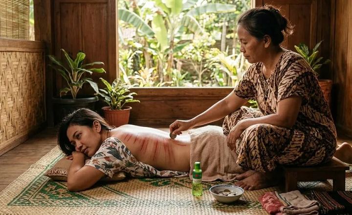 Treatment kerokan tradisional dan full body massage panggilan TULLIP HOME SPA